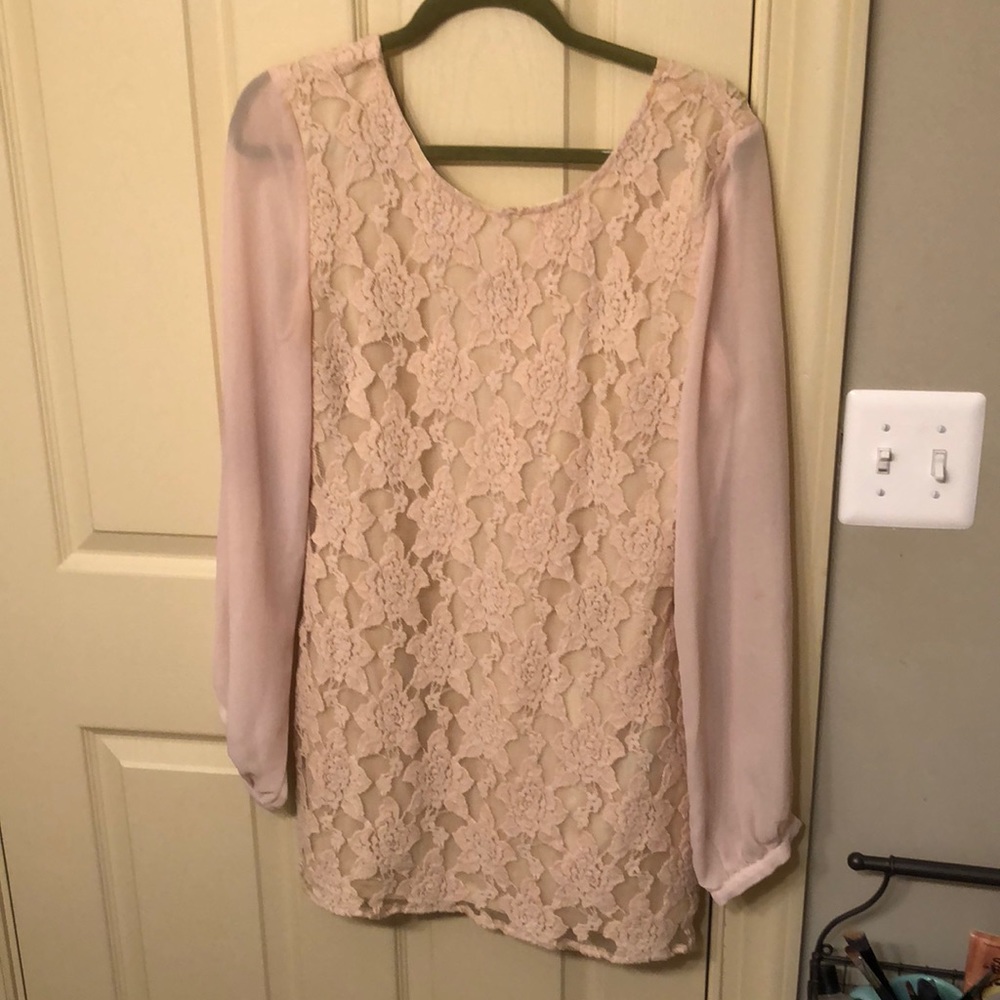 Cream lace dress